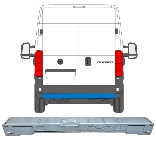 Bak ram reparationspanel för Fiat Ducato 2006-2026 16869