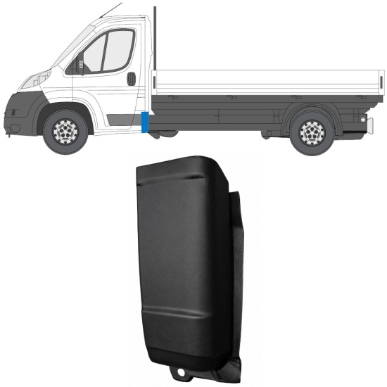 Bak hörn reparationspanel för Citroen Jumper 2006-2026 / Vänster 16992