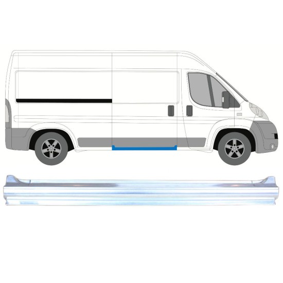 Tröskel för skjutdörr för Fiat Ducato 2006-2026 / Höger 8316
