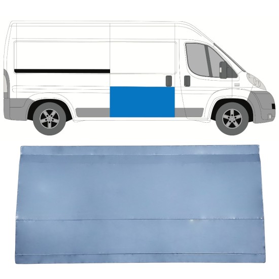Skjutdörr reparationspanel för Fiat Ducato 2006-2014 / Höger 14821 Skjutdörr reparationspanel för Fiat Ducato 2006-2014 / Höger 14821