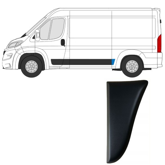 Prydnadslist stänkskärm list för Fiat Ducato 2018- / Vänster 14803 Prydnadslist stänkskärm list för Fiat Ducato 2018- / Vänster 14803