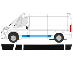 Prydnads skyddslister set för Peugeot Boxer 2018- / Vänster / 15436