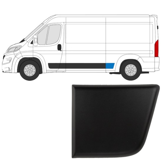 Prydnadslist stänkskärm list för Fiat Ducato 2018- / Vänster 14805 Prydnadslist stänkskärm list för Fiat Ducato 2018- / Vänster 14805