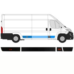 Prydnads skyddslister set för Peugeot Boxer 2018- / Höger / 14420