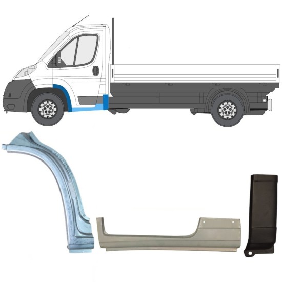 Reparationspanel set för Fiat Ducato 2006-2026 / Vänster / 17000