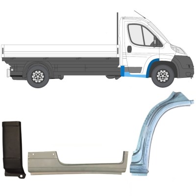 Reparationspanel set för Citroen Jumper 2006-2026 / Höger / 17002