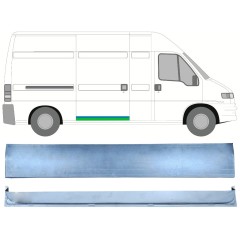 Skjutdörr reparationspanel för Fiat Ducato 1994-2006 / Höger / Set 12688