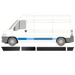 Prydnads skyddslister set för Fiat Ducato 2002-2006 / Vänster / 8459