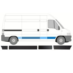 Prydnads skyddslister set för Fiat Ducato 2002-2006 / Höger / 8458