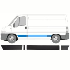 Prydnads skyddslister set för Fiat Ducato 2002-2006 / Vänster / 8482
