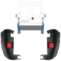 Stötfångarhörn bak för Fiat Ducato 2002-2006 / Vänster+Höger / Set 9816
