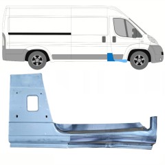 Reparationspanel för stolpe + tröskelplåt reparationspanel för Fiat Ducato 2006-2025 / Höger / Set 8742