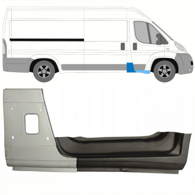 FIAT DUCATO 2006- FRAMKOLUMN + TRÖSKELPLÅT TILL / HÖGER