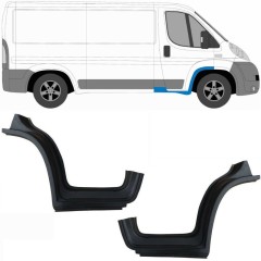 Reparationspanel för fram skärm med tröskel för Fiat Ducato 2006-2025 / Vänster+Höger / Set 10247