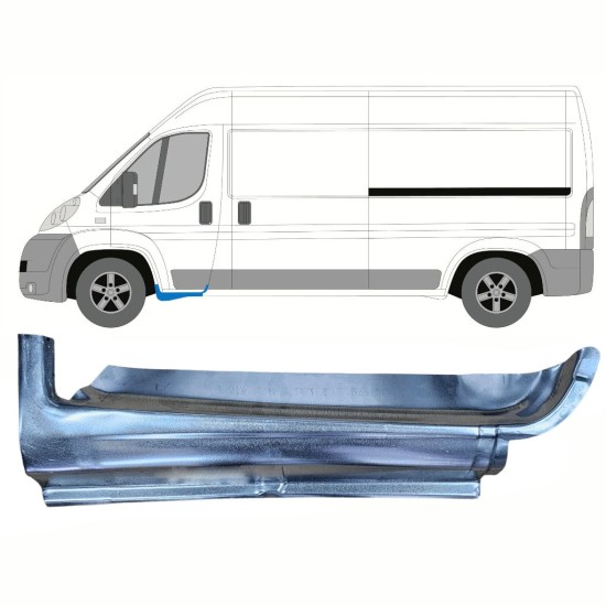 Reparationspanel för dörrtröskel för Fiat Ducato 2006-2014 / Vänster 14791 Reparationspanel för dörrtröskel för Fiat Ducato 2006-2014 / Vänster 14791