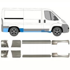 Tröskelplåt reparationspanel för Fiat Ducato 2006-2025 / Vänster+Höger / Set 10885