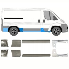 Tröskelplåt reparationspanel för Fiat Ducato 2006-2025 / Vänster+Höger / Set 10886
