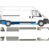 Tröskelplåt reparationspanel för Fiat Ducato 2006- / Vänster+Höger / Set 10887