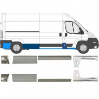 Tröskelplåt reparationspanel för Fiat Ducato 2006- / Vänster+Höger / Set 10888