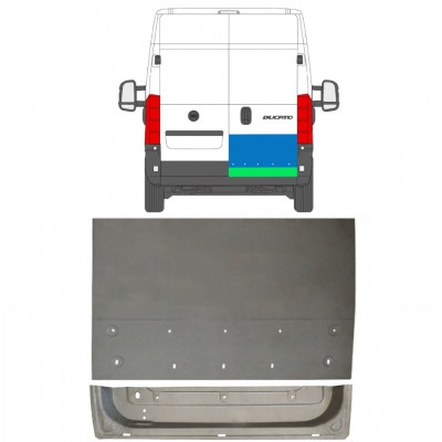 FIAT DUCATO 2006- REPARATIONSPANEL FÖR BAKDÖRREN / UPPSÄTTNING / HÖGER