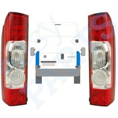 Baklykta för Citroen Jumper 2006-2014 / Vänster+Höger / Set 13233