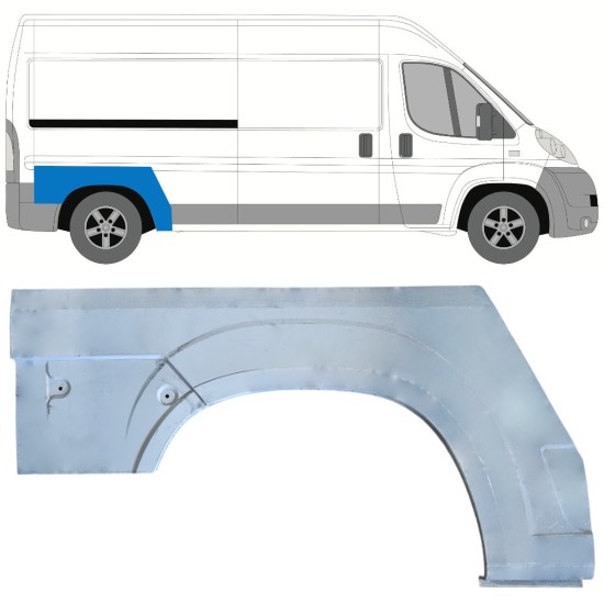 Sidovägg hjulhuskant för Peugeot Boxer 2006-2026 / Höger 16947