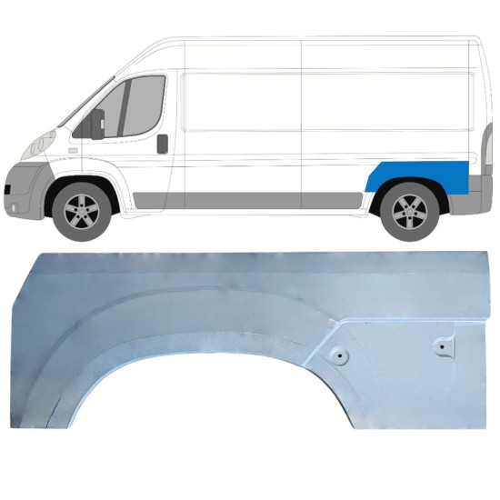 Sidovägg hjulhuskant för Citroen Jumper 2006-2026 / Vänster 16960