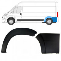 Prydnadslist skyddslist sidovägg bak för Fiat Ducato 2018- / Vänster / Set 10957