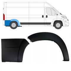 Prydnadslist skyddslist sidovägg bak för Citroen Jumper 2018- / Höger / Set 13301