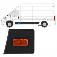 Prydnads Skyddslist stolpe med lampa för Fiat Ducato 2018- / Vänster 7802