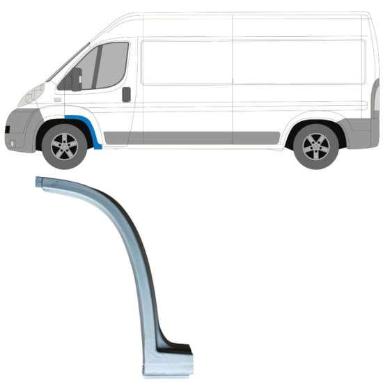 Framre hjulhus reparationspanel för Fiat Ducato 2006-2026 / Vänster 16828