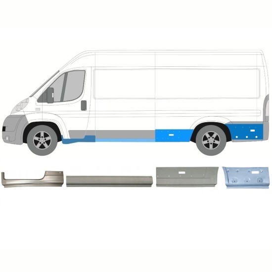 Reparationspanel set för Peugeot Boxer 2006-2026 / Vänster 16804