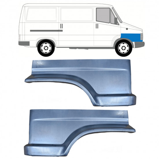 Reparationspanel till framskärm för Fiat Ducato / C25 / J5 1981-1990 / Vänster+Höger / Set 9806