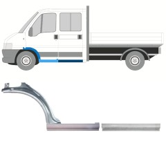 Reparationspanel för tröskel + fram skärm för Fiat Ducato 1994-2006 / Vänster / Set 9904