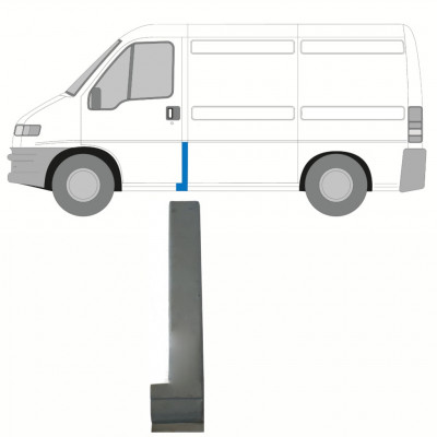 Reparationspanel för stolpe för Fiat Ducato 1994-2006 / Vänster 9121