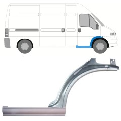 Reparationspanel för tröskel + fram skärm för Fiat Ducato 1994-2006 / Höger / Set 9901