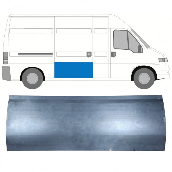 Skjutdörr reparationspanel för Fiat Ducato Boxer Relay 1994-2006 / Vänster = Höger (symmetrisk) 5759
