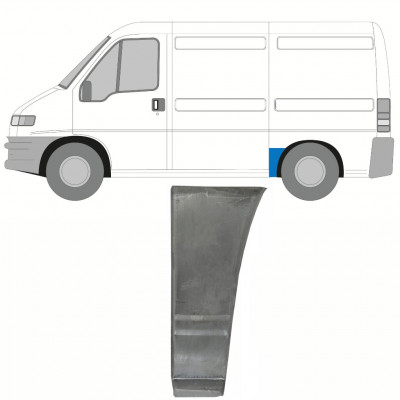 Sidovägg hjulhuskant för Fiat Ducato Boxer Relay 1994-2006 / Vänster 9123