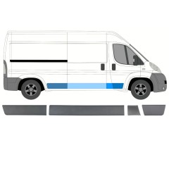Prydnads skyddslister set för Fiat Ducato 2006-2018 / Höger / 8460