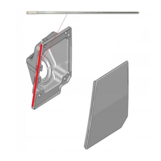 Gångjärnstapp för tanklucka för Fiat Ducato 2006-2014 15137