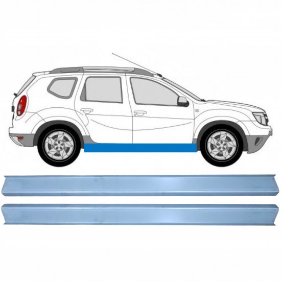 Tröskelplåt reparationspanel för Dacia Duster 2010-2017 / Set 11342