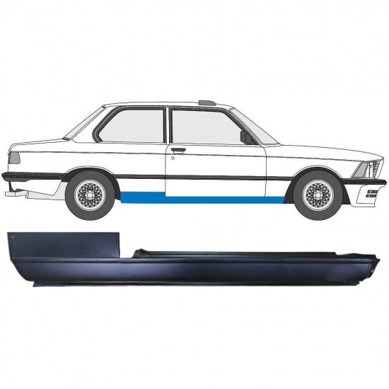 Tröskelplåt för BMW 3 E21 1975-1984 / Höger 6409