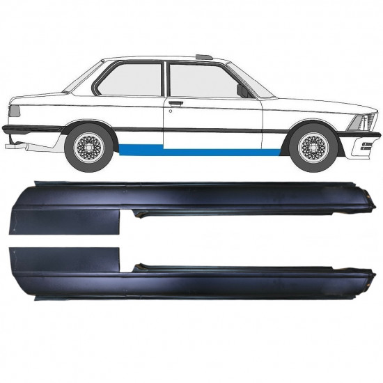 Tröskelplåt för BMW 3 E21 1975-1984 / Vänster+Höger / Set 6408