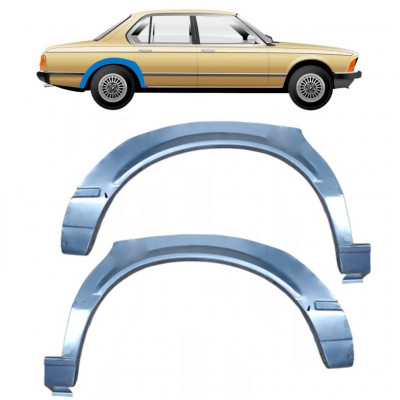 Sidovägg hjulhuskant för BMW 7 E23 1976-1986 / Vänster+Höger / Set 10417