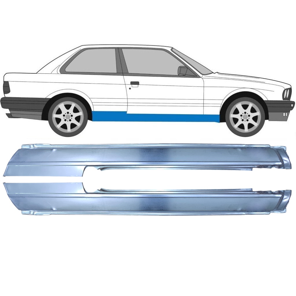 Tröskelplåt För Bmw 3 E30 1982-1994 / Vänster+Höger / Set 6377