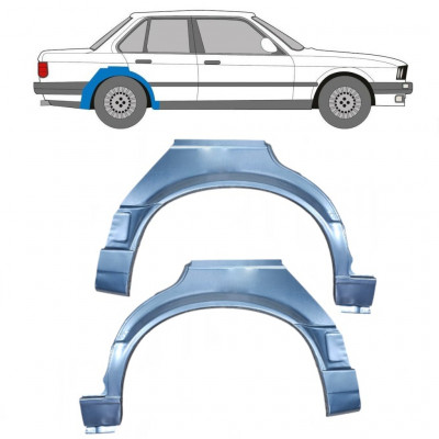 Sidovägg hjulhuskant för BMW 3 E30 1987-1994 / Vänster+Höger / Set 9845