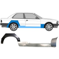 Reparationspanel för tröskel + fram + bak stänkskärm för BMW 3 E30 1982-1987 / Höger / Set 11508