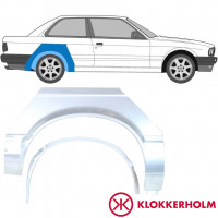 Inre + yttre bak skärm reparationspanel för BMW 3 E30 1982-1987 / Höger / Set 10848