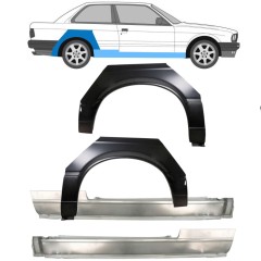 Hel tröskel + bak skärm reparationspanel för BMW 3 E30 1982-1987 / Set 11236