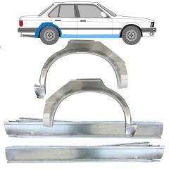 Hel tröskel + bak skärm reparationspanel för BMW 3 E30 1982-1987 / Set 11239